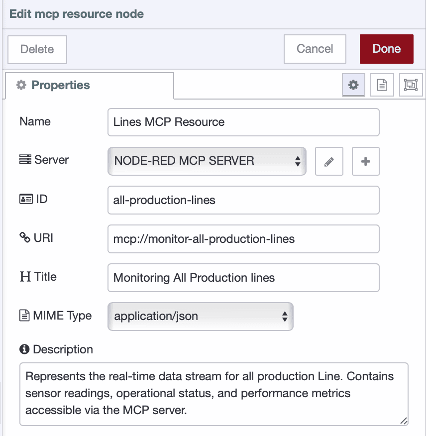 MCP Resource Configuration